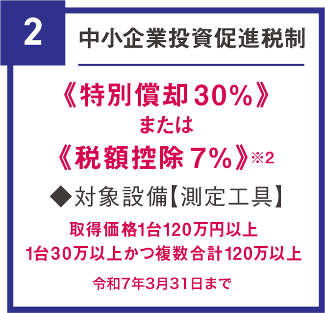 中小企業投資促進税制