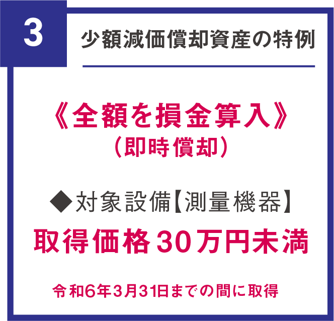 少額減価償却資産の特例