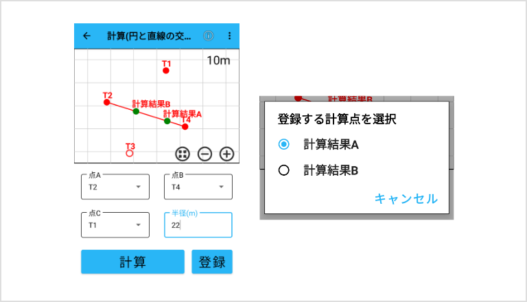 円と直線の交点